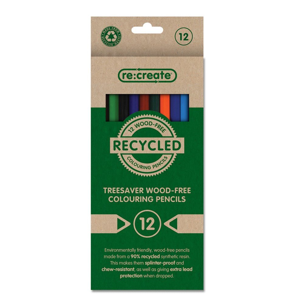 **Re:Create Treesaver Colouring Pencils - Pack of 12 - ABC School Supplies