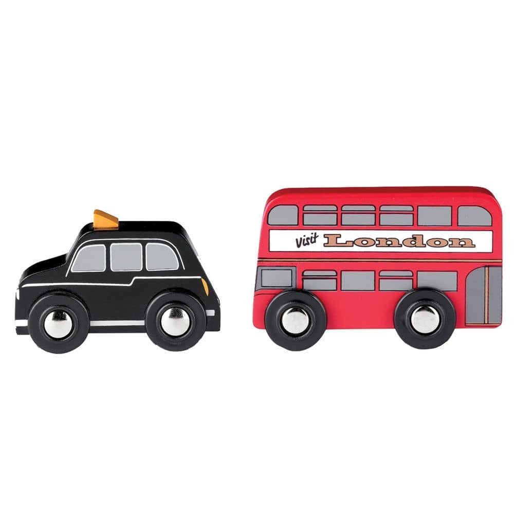 Red Bus And Black Cab - ABC School Supplies