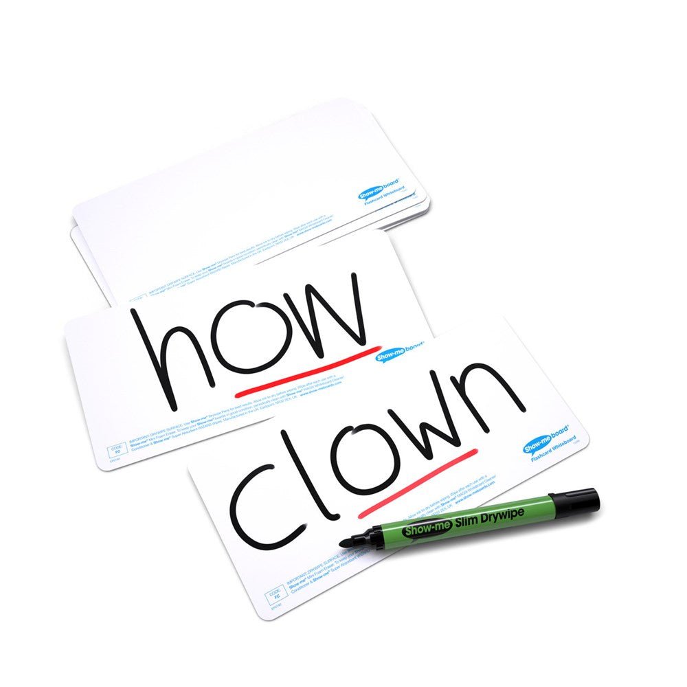 **Show - Me Drywipe Flashcards Pack of 10 - ABC School Supplies