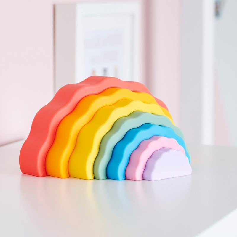 SiliSoft Wobble Rainbow (Rainbow) - 7 Pack - ABC School Supplies