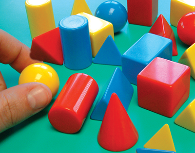 Small Solid Shapes - Pack Of 24 - ABC School Supplies