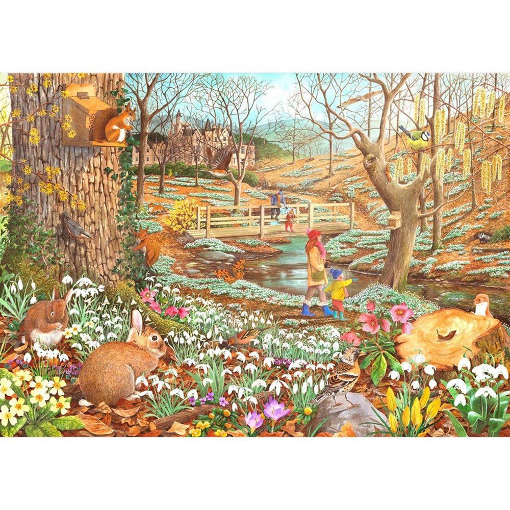 Snowdrop Walk - BIG 500 Piece Jigsaw Puzzle - ABC School Supplies