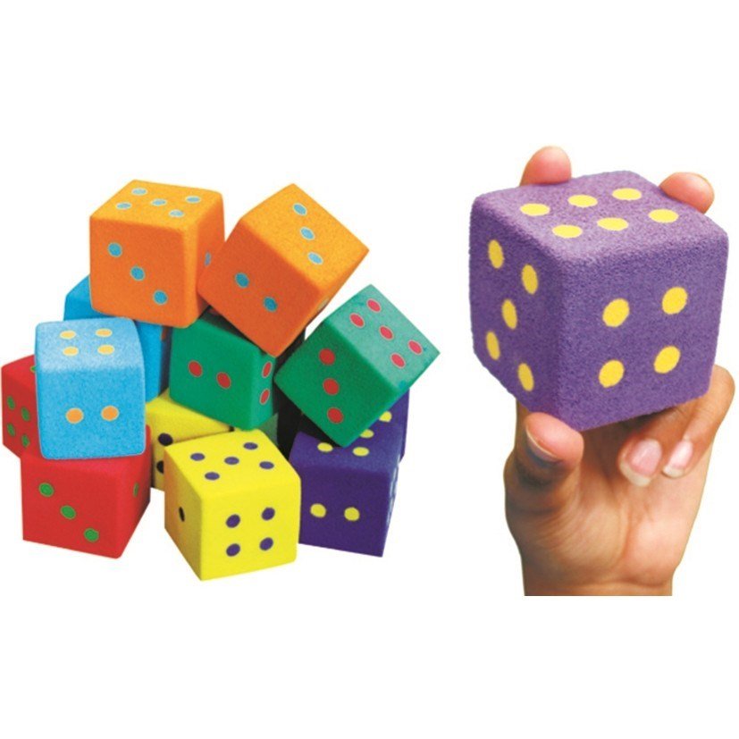 **Spordas Ultrafoam Dice Set Of 12 - ABC School Supplies
