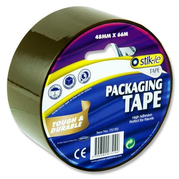 **Stik.ie Opp Brown Packing Tape 48Mm X 66M - ABC School Supplies