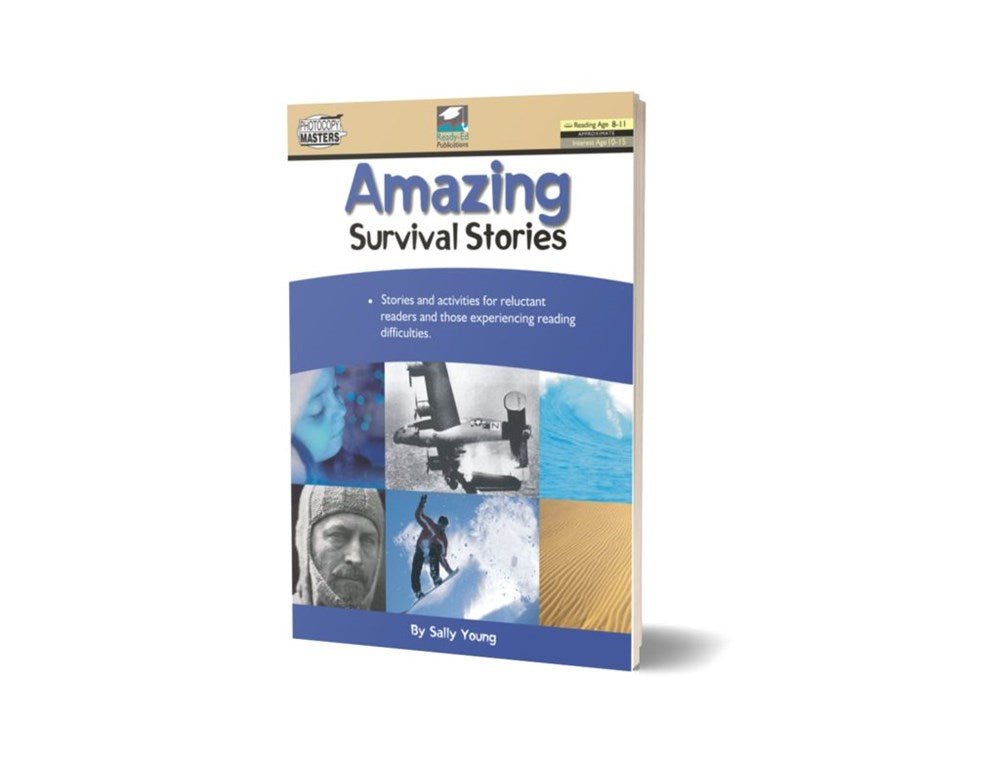 Survival Stories™ Series For Reluctant Readers: Amazing Survival Stories - ABC School Supplies