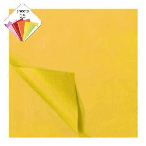 Tissue Paper (5 Sheets) - Yellow