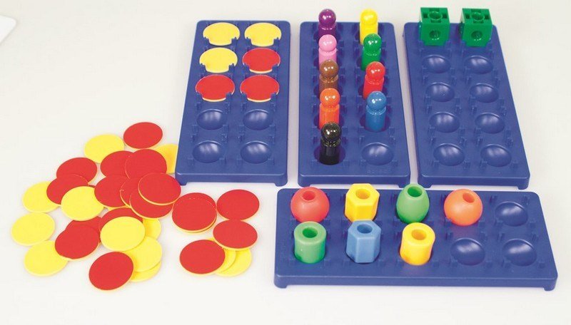 **Ten Frame & 2 Colour Counters - Pack Of 10 - ABC School Supplies
