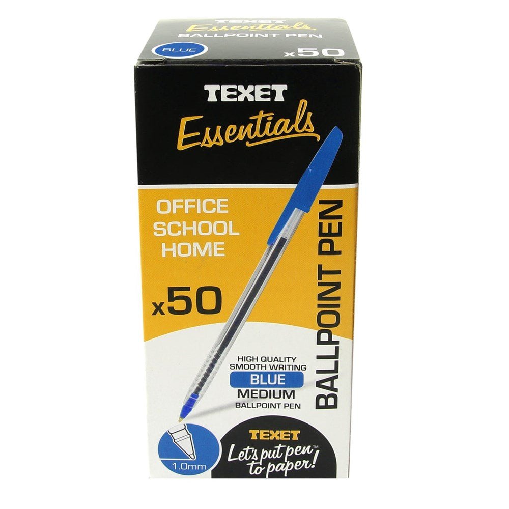 **Texet Economy Ballpoint Pen Blue Pack of 50 - ABC School Supplies