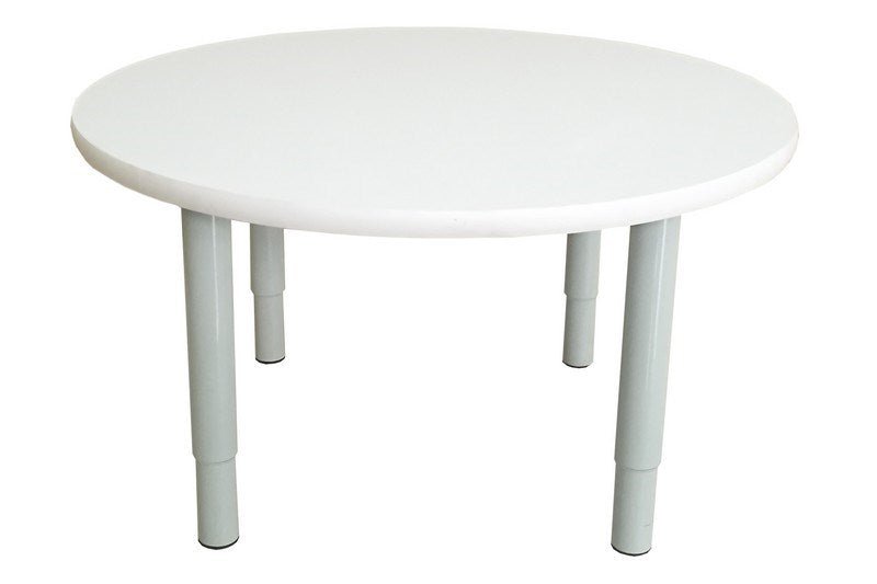 Tikktokk Sage Height Adjustable Table White: Round (80 X 80Cm) - ABC School Supplies
