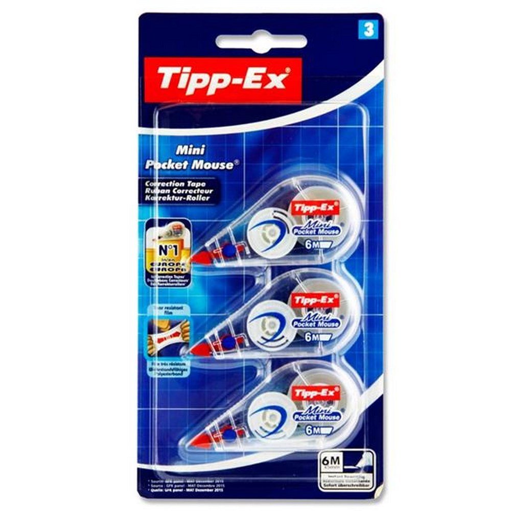 Tipp - Ex Mini Pocket Mouse Pack Of 3 - ABC School Supplies
