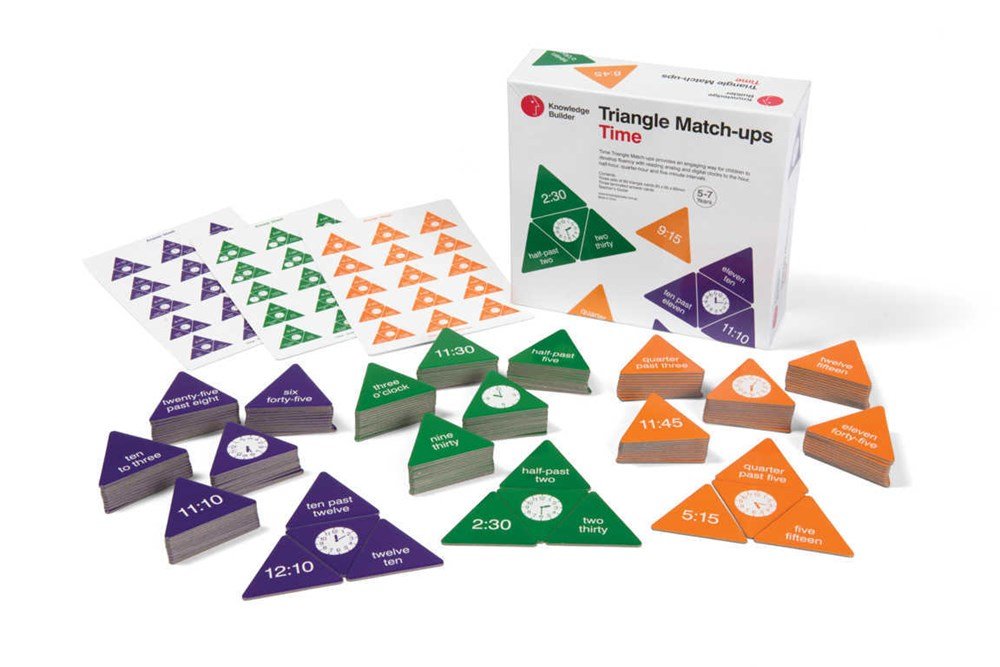 **Triangle Match - Ups Time - ABC School Supplies