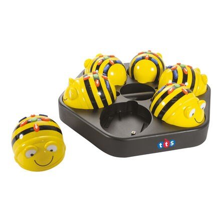 TTS Bee - Bot Programmable Floor Robot 6pk (with Docking Station) - ABC School Supplies