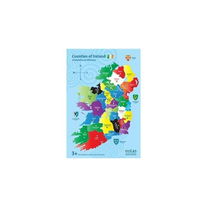 Wooden Counties Of Ireland Jigsaw Puzzle - ABC School Supplies
