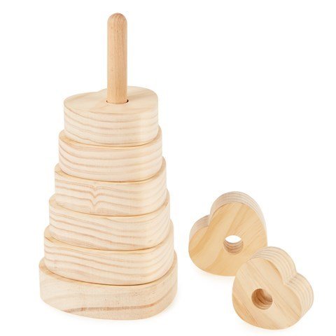 Wooden Stacker - Heart - ABC School Supplies