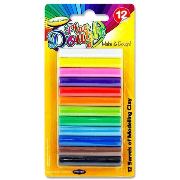 World Of Colour 12 X 180G Plasticine (Marla) - ABC School Supplies