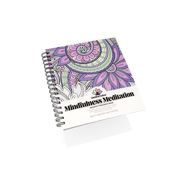 World of Colour Mindful Colouring Book - Mindfulness Meditation 64 Designs - ABC School Supplies