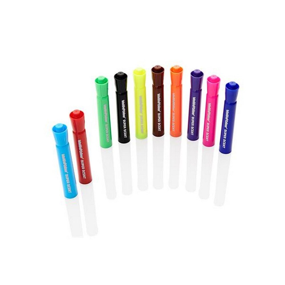 World Of Colour Washable Super Scents Markers Pack Of 10 - ABC School Supplies