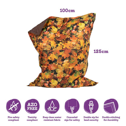 Eden Learning Nature Leaves Print Floor Cushion