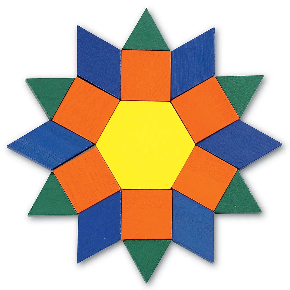 Wooden Pattern Blocks, 1 cm (Set of 250)