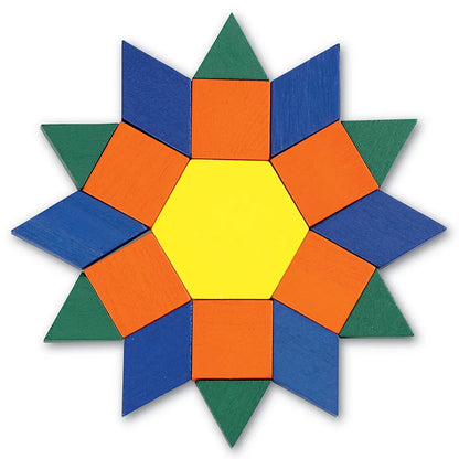 Wooden Pattern Blocks, 1 cm (Set of 250)