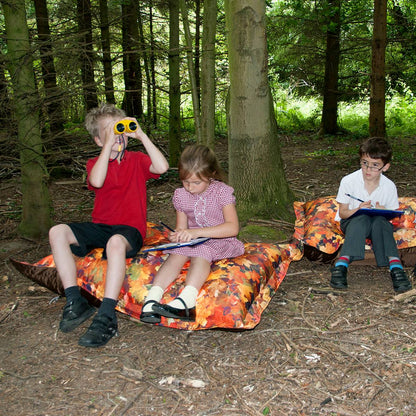 Eden Learning Nature Leaves Print Floor Cushion