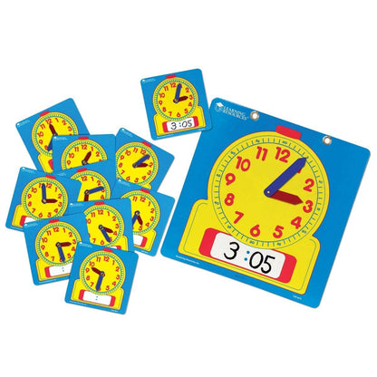 Write & Wipe Clocks Classroom Set