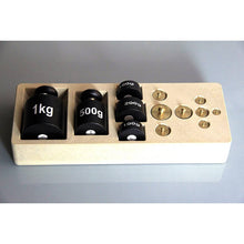 Set of 13 Weights in a Wooden Case (1kg-5g)