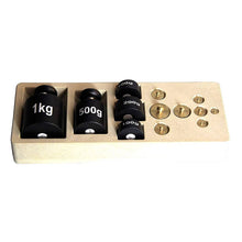 Set of 13 Weights in a Wooden Case (1kg-5g)