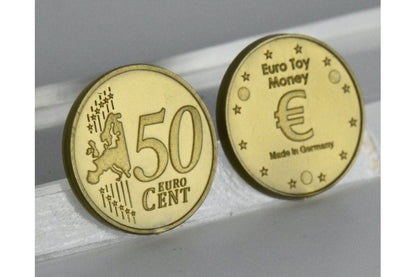 Toy Euro Money Coins 50 Cent (100 Pieces)