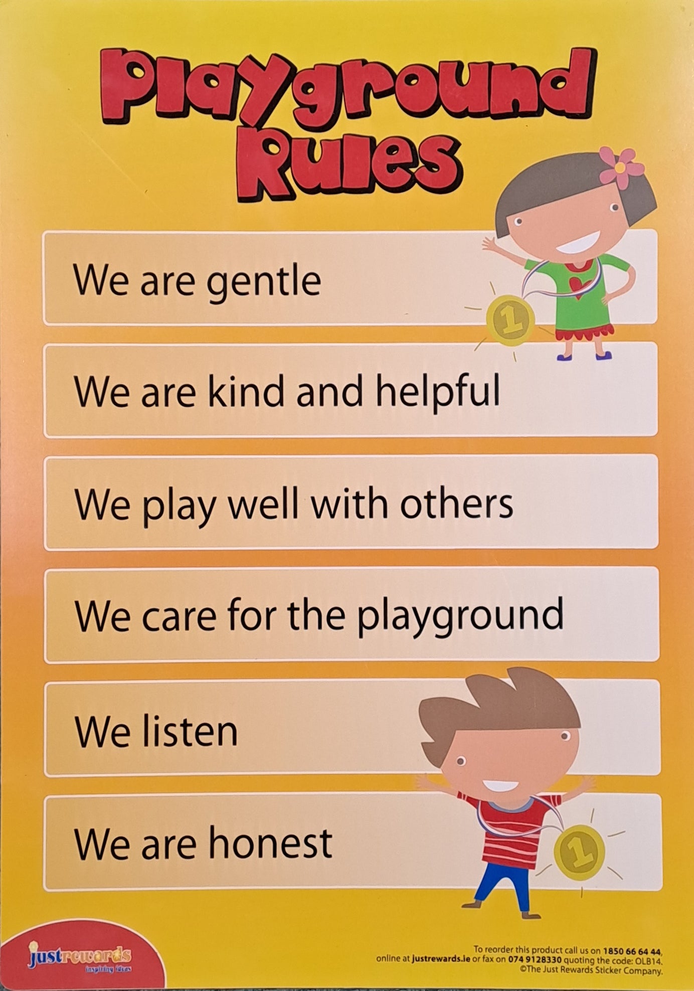 Outdoor Learning Signs: Playground Rules