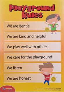Outdoor Learning Signs: Playground Rules