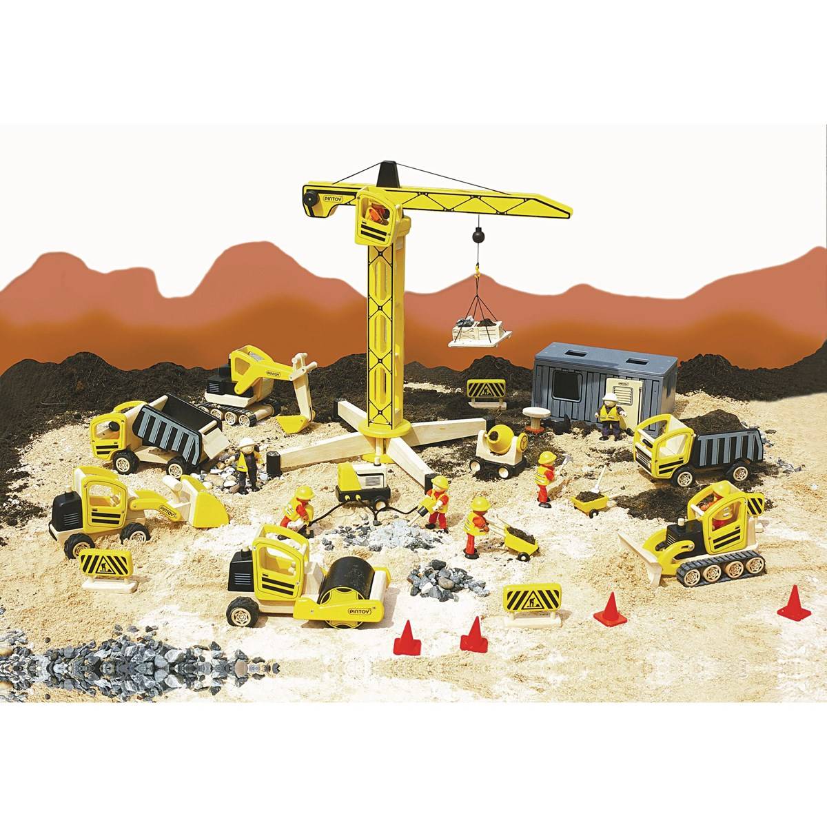 Builders Play Figures (Set of 4)
