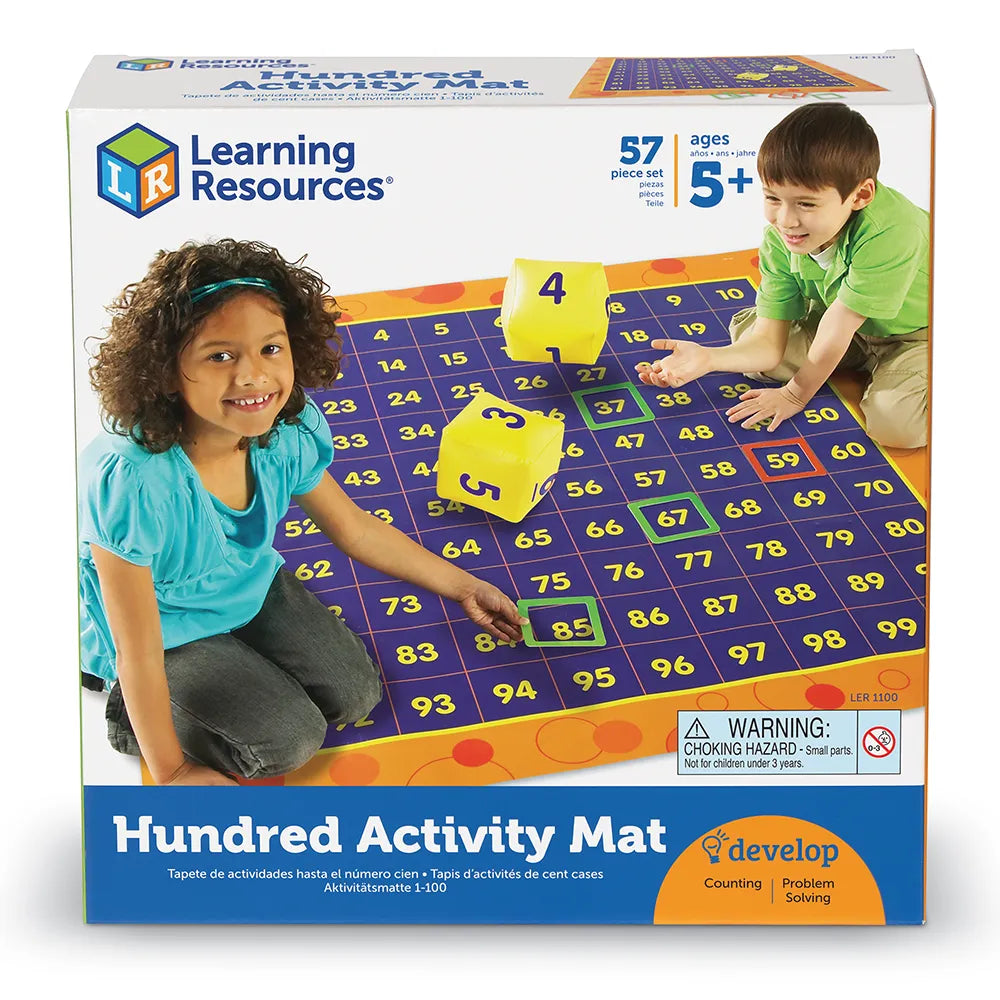 Learning Resources Hip Hoppin' Hundred Mat™ Hundreds Activity Mat