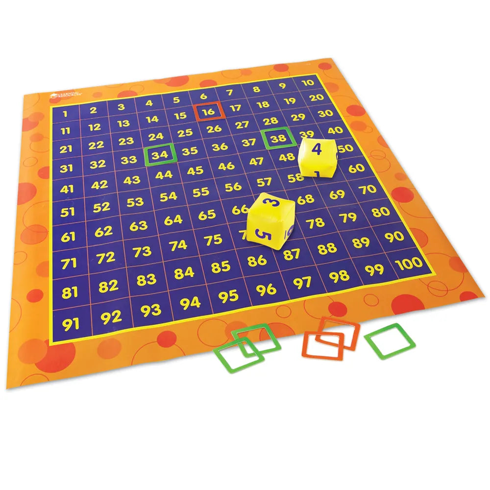 Learning Resources Hip Hoppin' Hundred Mat™ Hundreds Activity Mat