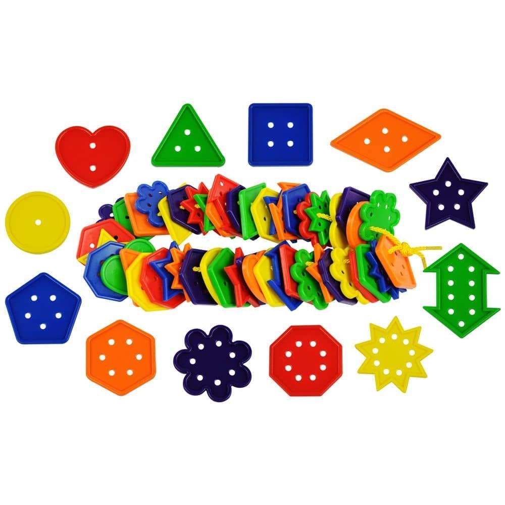 12 Shape Number And Geometry Buttons - ABC School Supplies