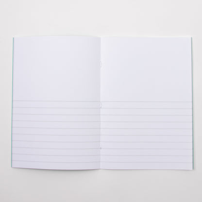 Classmates A4 Exercise Book 64 Page, Top Half Plain/Bottom 15mm Ruled, Green - Pack of 50