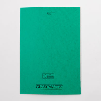 Classmates A4 Exercise Book 32 Page, Plain, Green - Pack of 100