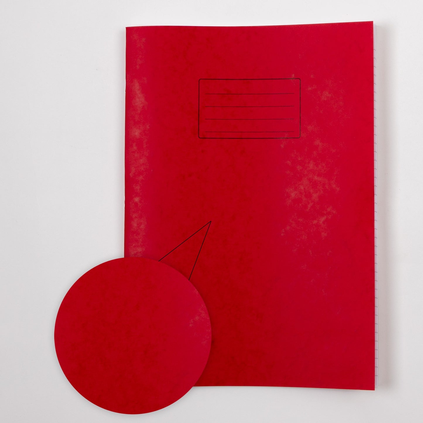 Classmates A4+ Exercise Book 80 Page, 8mm Ruled, Red - Pack of 50