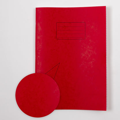 Classmates A4+ Exercise Book 80 Page, 8mm Ruled, Red - Pack of 50