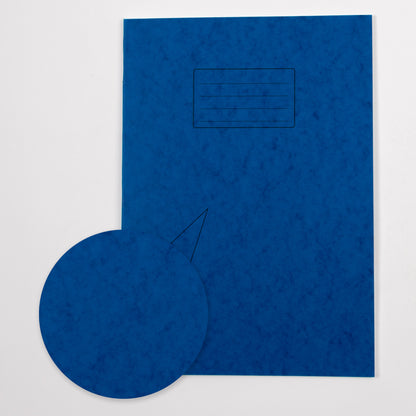 A4+ Exercise Book 80 Page, Plain Blank, Blue - Pack of 50