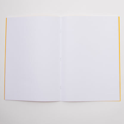 A4+ Exercise Book 80 Page, Plain Blank, Yellow - Pack of 50