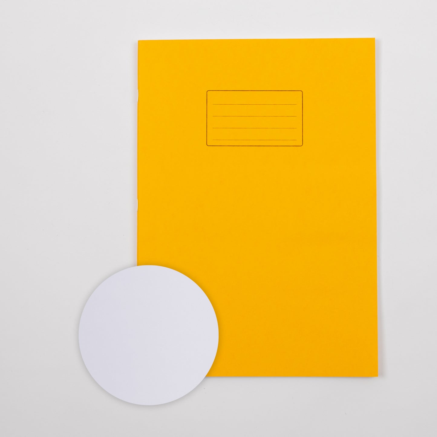 A4+ Exercise Book 80 Page, Plain Blank, Yellow - Pack of 50