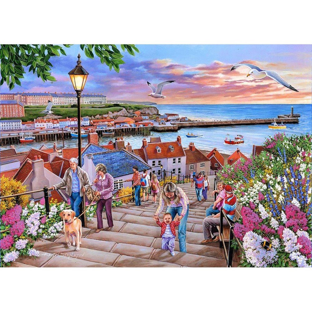 199 Steps Whitby - 1000 Piece Jigsaw Puzzle - ABC School Supplies