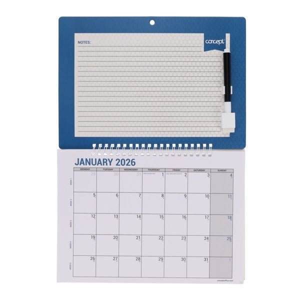 2026 Notice Board Monthly Planner - ABC School Supplies