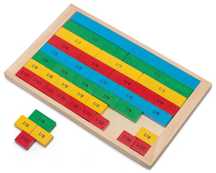 Wooden Fractions Board