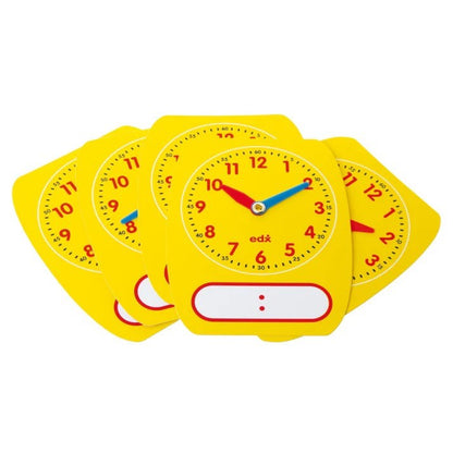 Edx Education Analogue and Digital Clock - 12 Hour (Pack of 5)