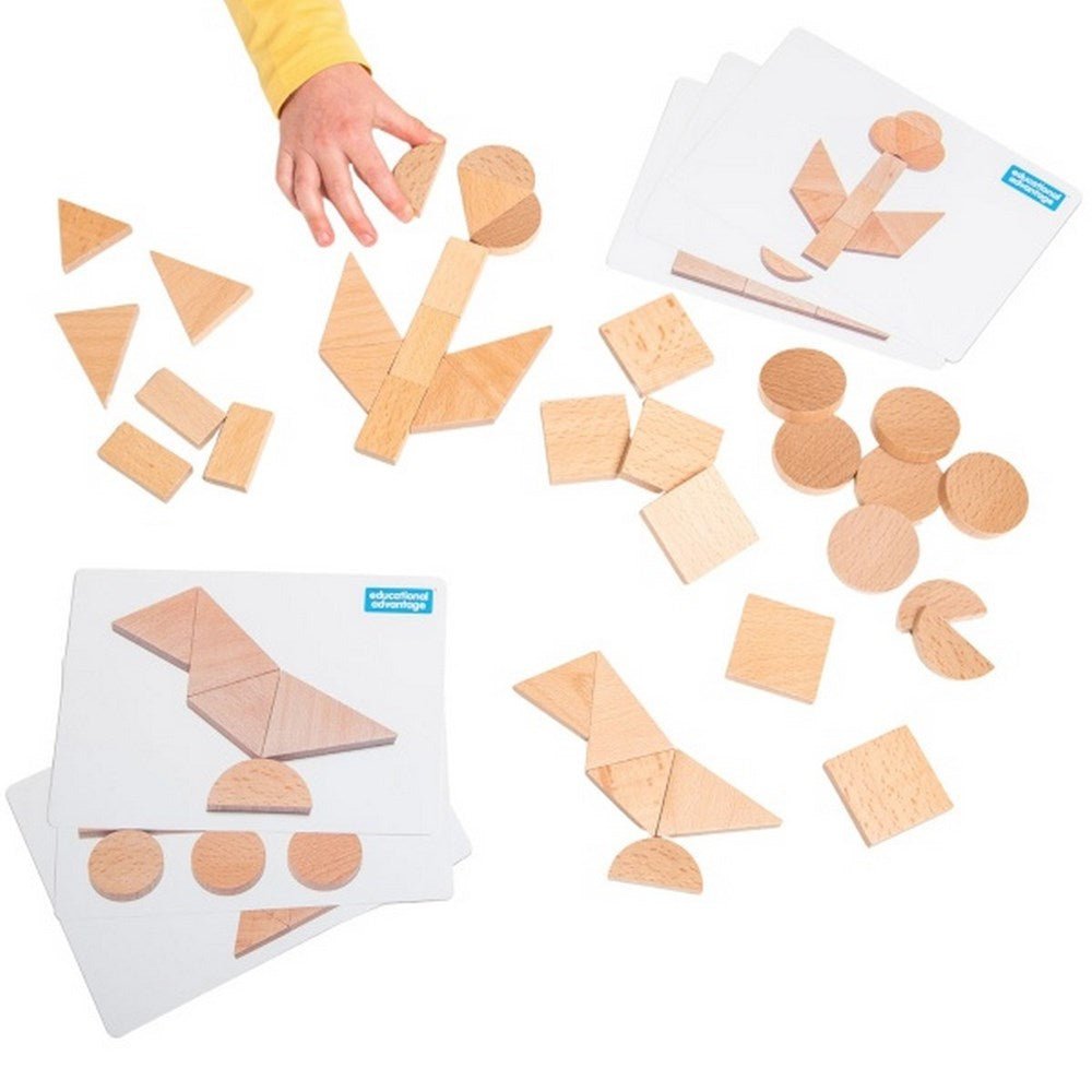 2D Wooden Shapes - ABC School Supplies