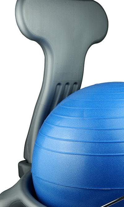 Ball Chair With Back - Child Size - With 15" Blue Ball