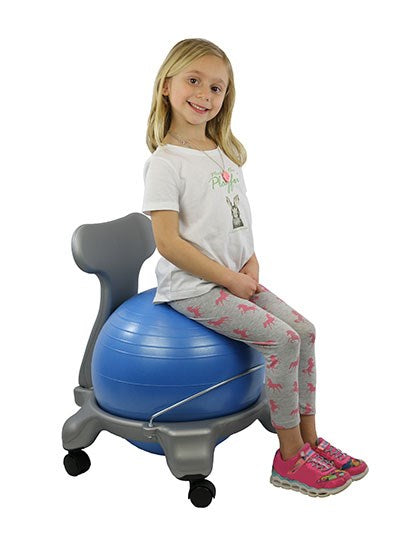 Ball Chair With Back - Child Size - With 15" Green Ball