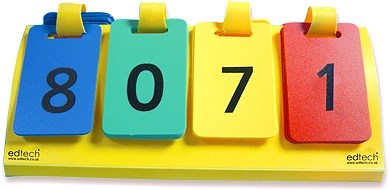 Pupil Place Value Number Flips T.H.T.U. (Set Of 5)